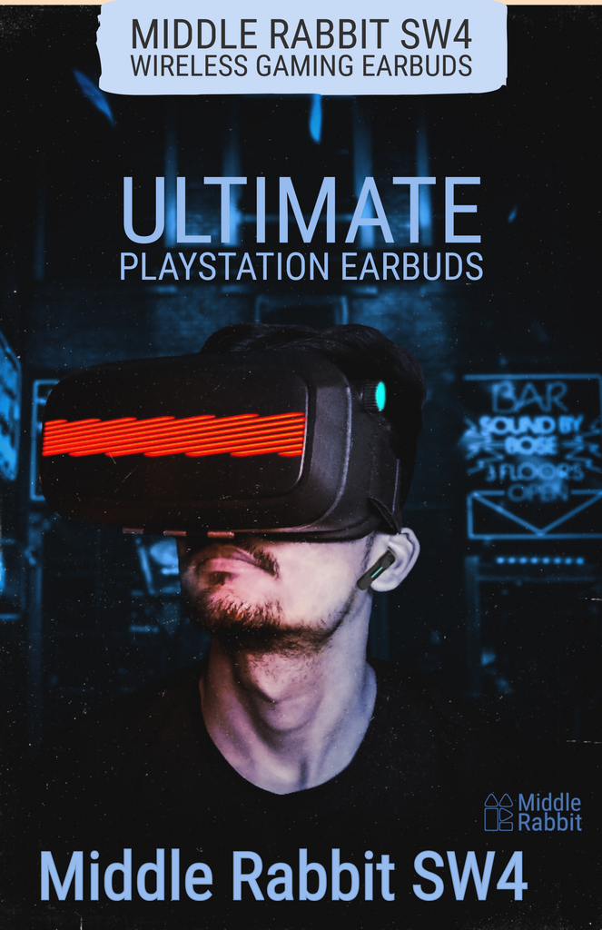 Revolutionize Your Gaming: Middle Rabbit SW4 Wireless Gaming Earbuds ...