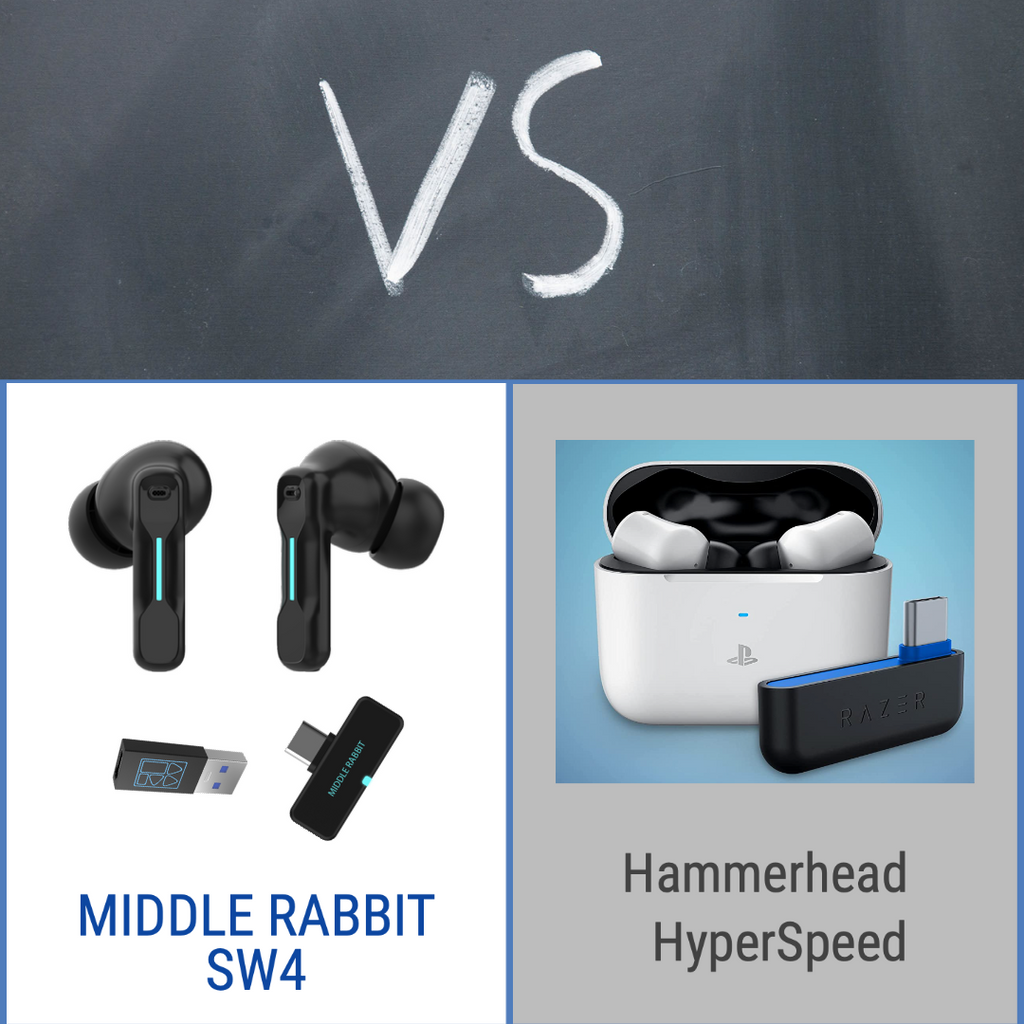 Middle Rabbit SW4 vs Razer Hammerhead HyperSpeed: A Detailed Comparison for Gamers Seeking the Best Wireless Earbuds