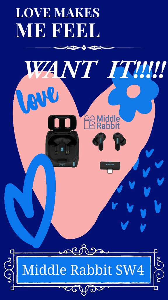 The Perfect Valentine's Day Gift – SW4 Headphones by Middle Rabbit 🎧💖 ...