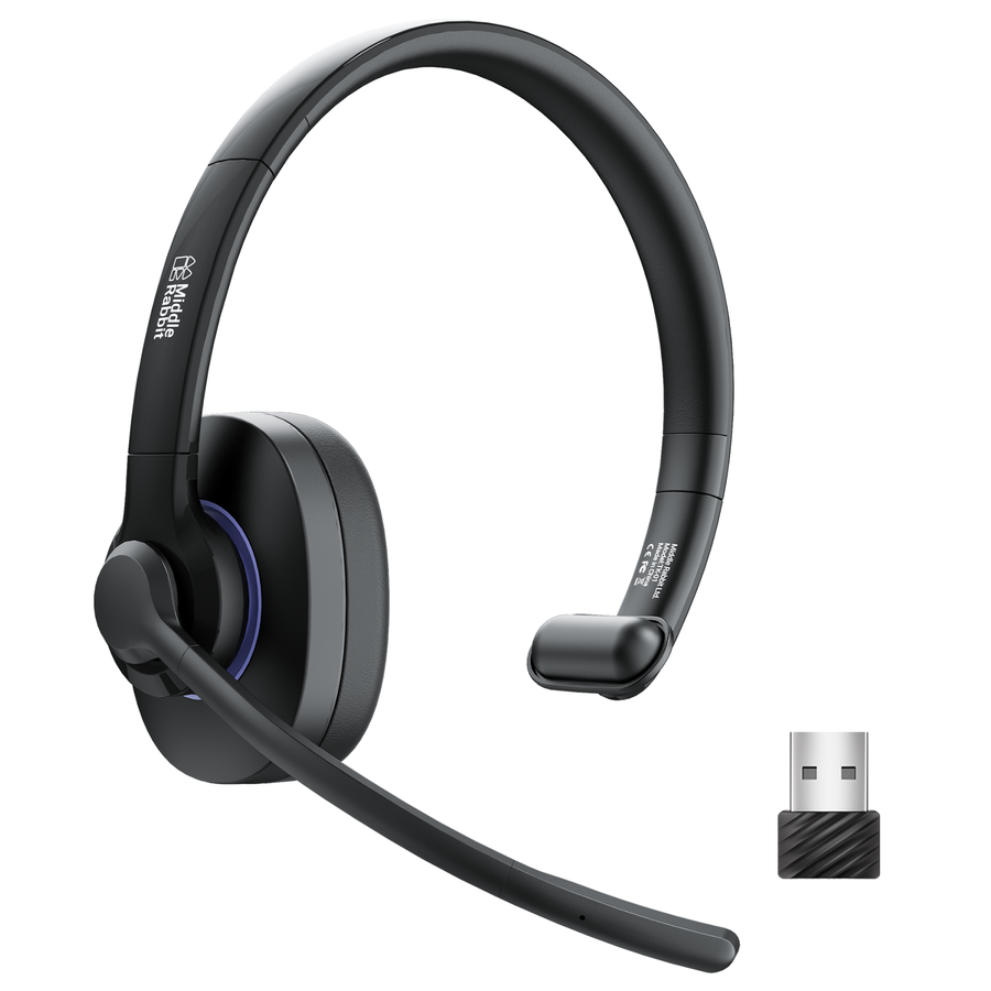 Middle Rabbit TK01 Wireless Headset with Mic for Work